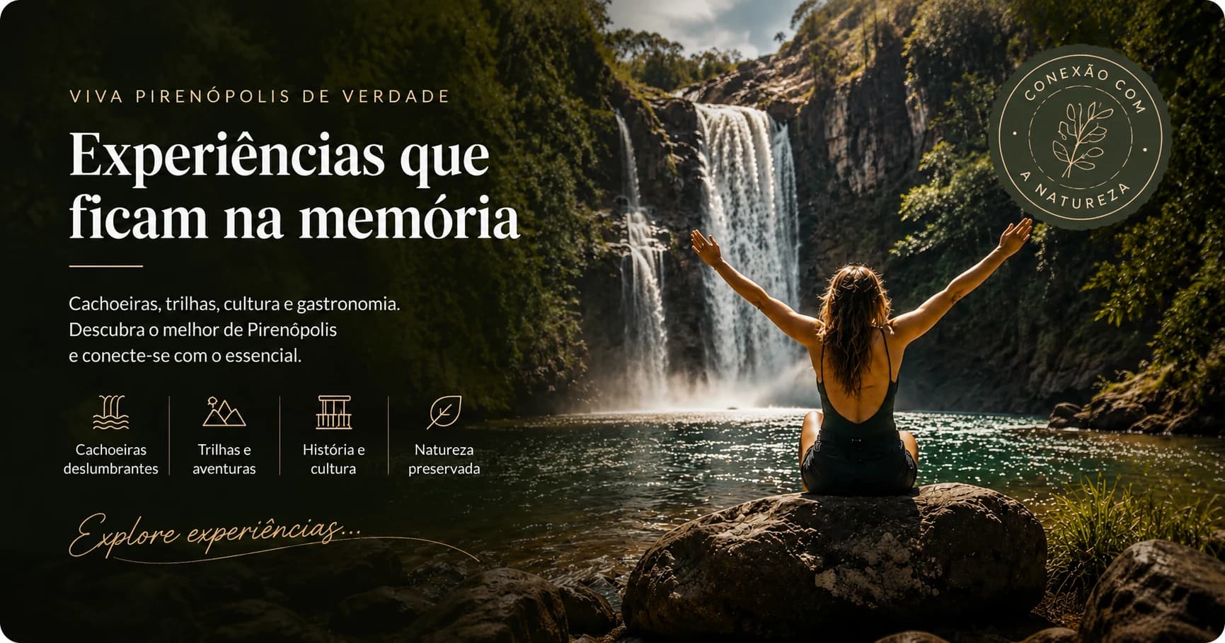 Experiências em Pirenópolis entre natureza, cachoeiras, trilhas, cultura e gastronomia